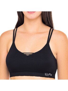 Kindly Yours Women's Seamless Pullover V-Neck Bralette Bra Size XXL